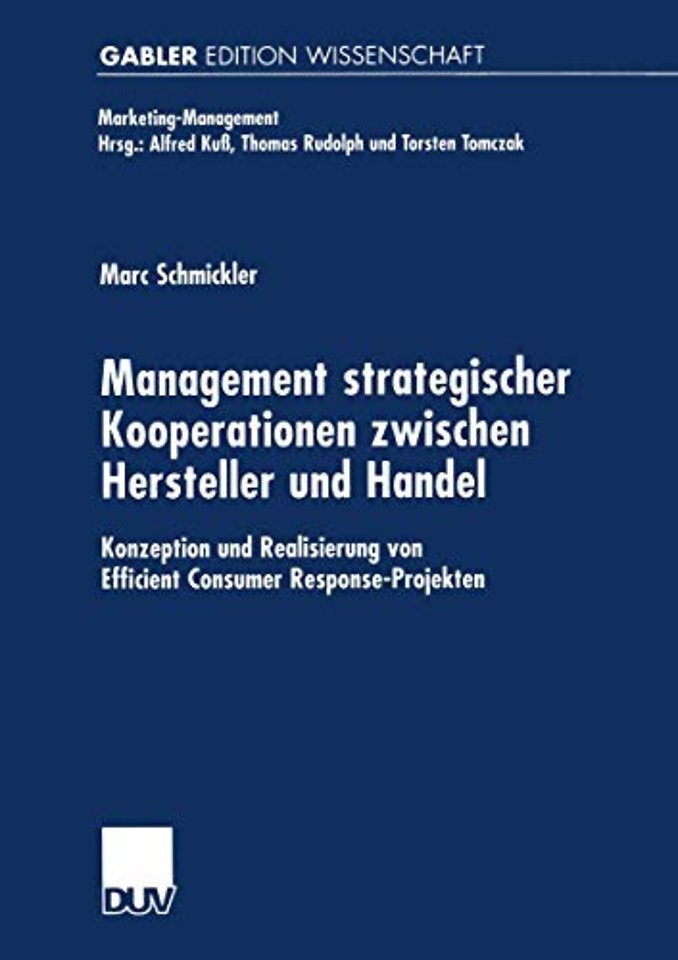 Management strategischer Kooperationen zwischen Hersteller und Handel