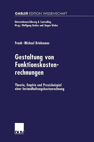 Gestaltung von Funktionskostenrechnungen