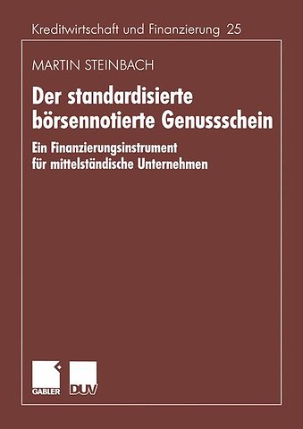 Der standardisierte börsennotierte Genussschein