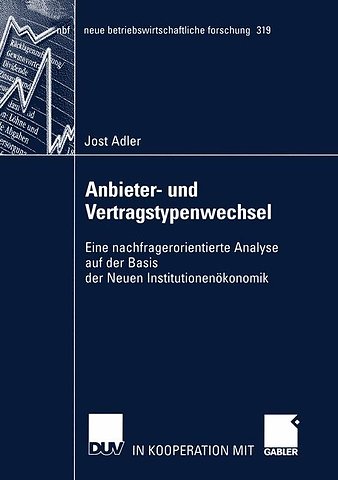 Anbieter- und Vertragstypenwechsel