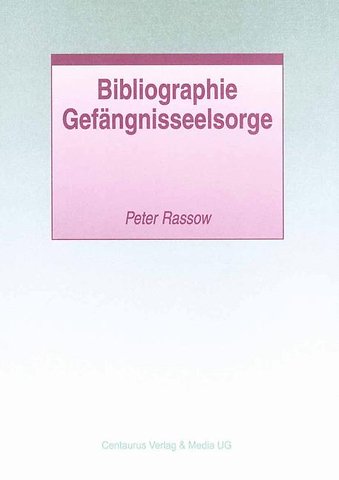 Bibliographie Gefängnisseelsorge