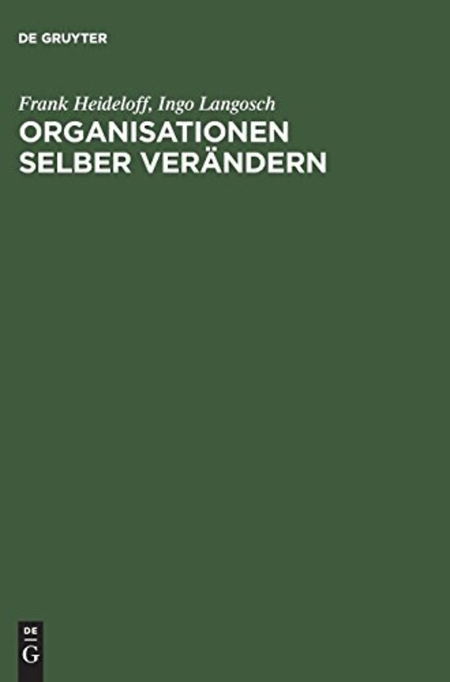 Organisationen selber verändern – Trainingskonzepte und Trainingsunterlagen