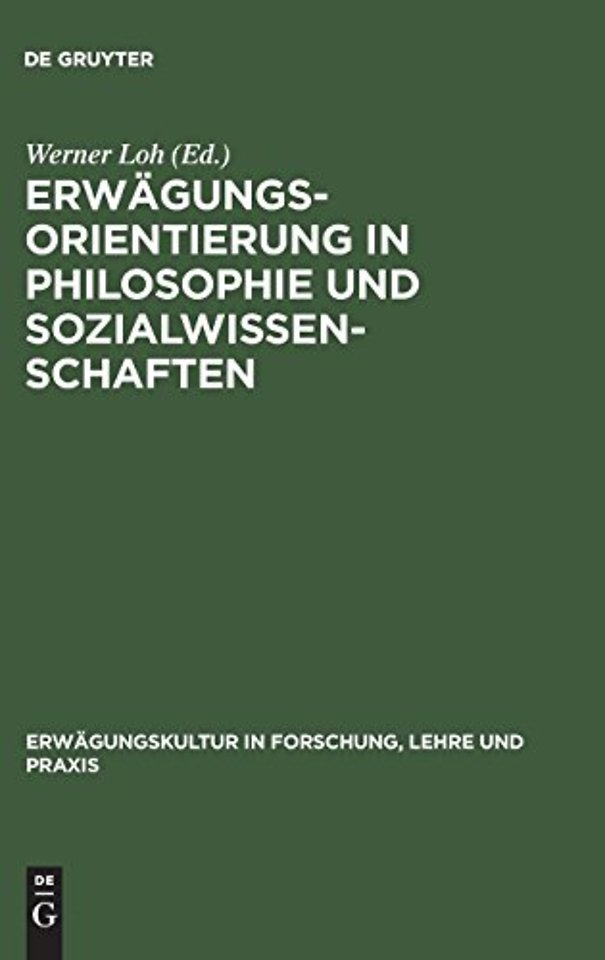 Erwägungsorientierung in Philosophie und Sozialwissenschaften