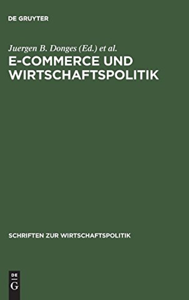 E–Commerce und Wirtschaftspolitik