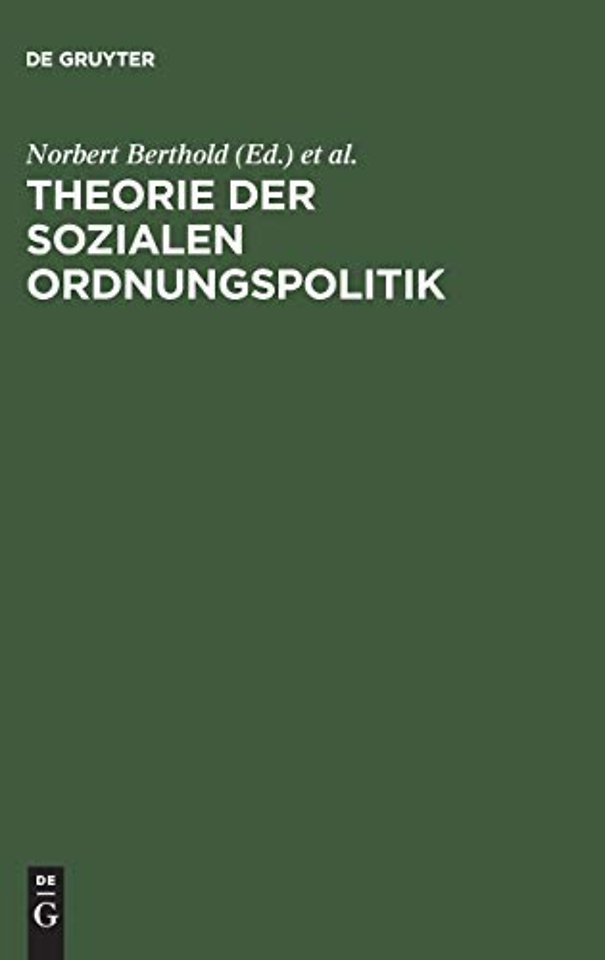 Theorie der sozialen Ordnungspolitik