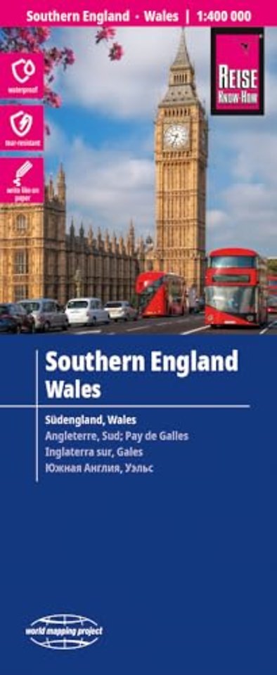Southern England and Wales Map