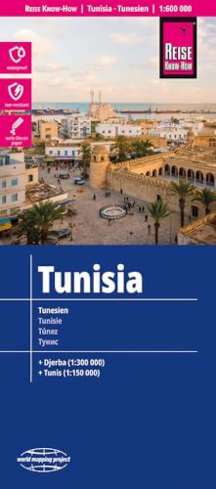 Tunisia Map 1:600,000 scale