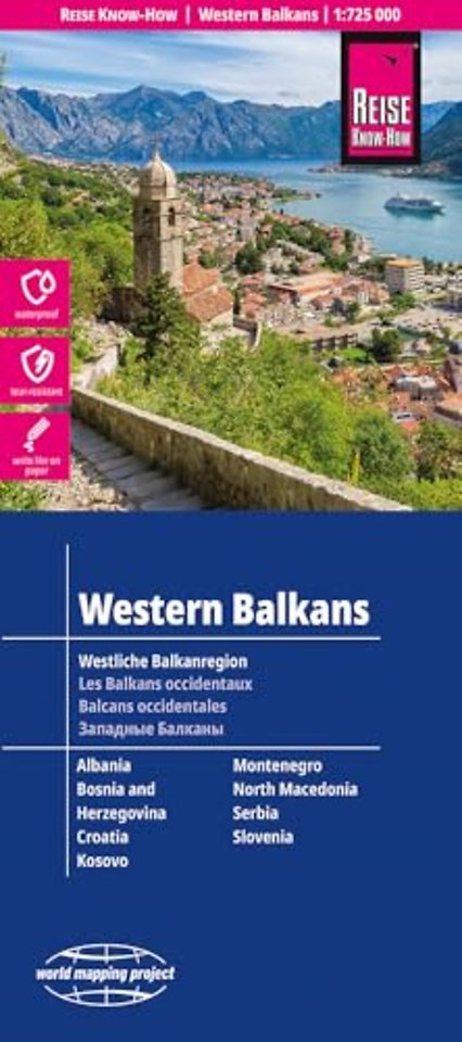 Western Balkans Map 1:725,000