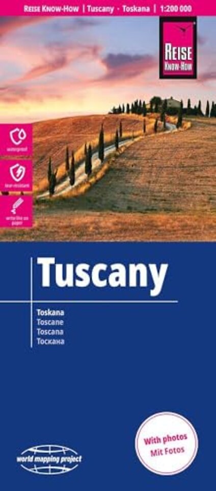 Tuscany Map 1:200,000