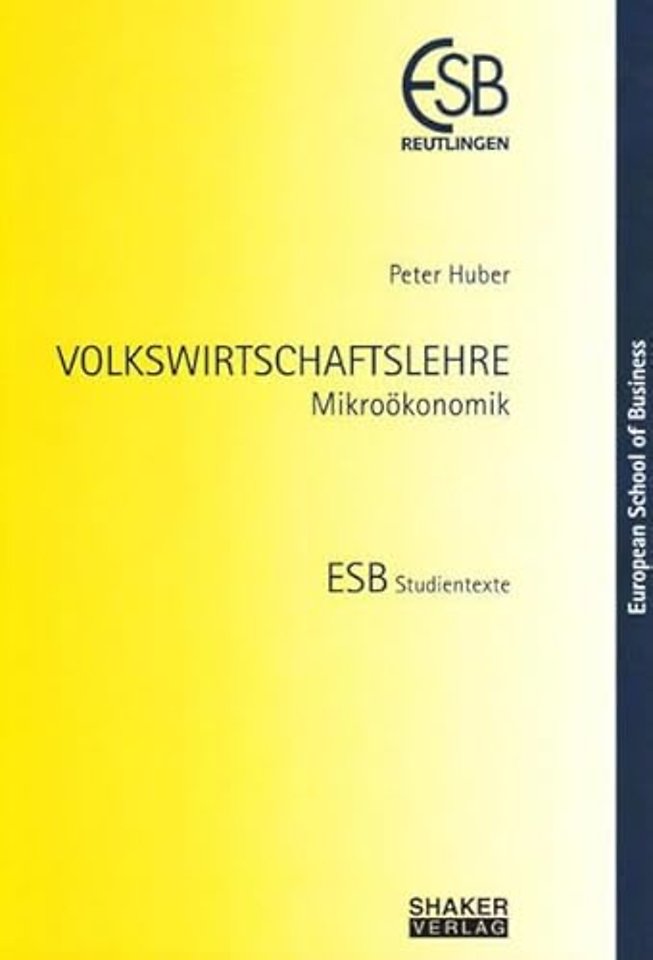 VOLKSWIRTSCHAFTSLEHRE