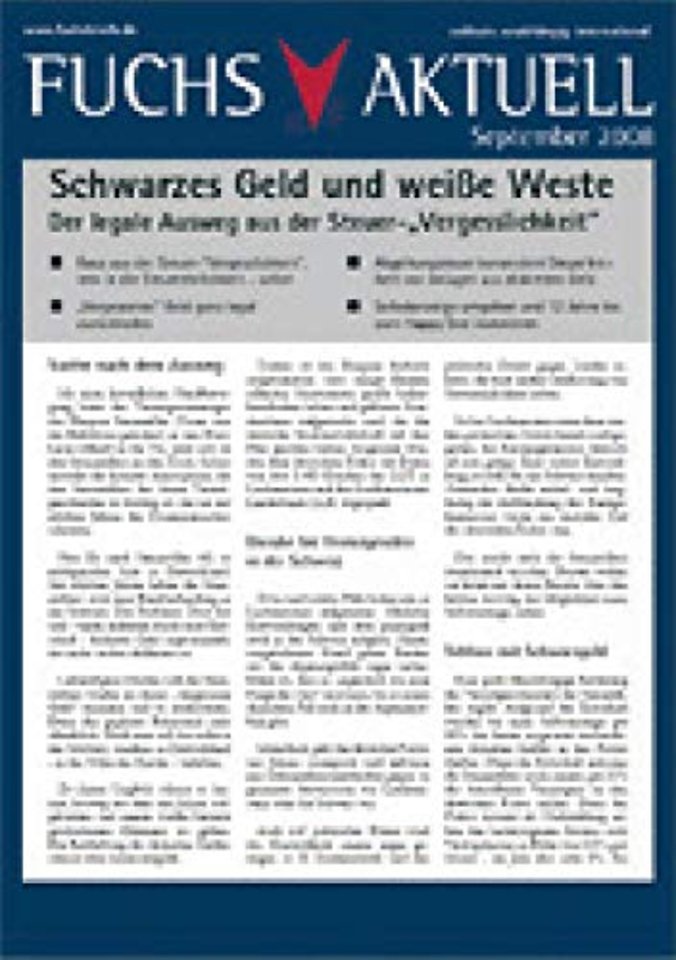 Schwarzes Geld & weiße Weste