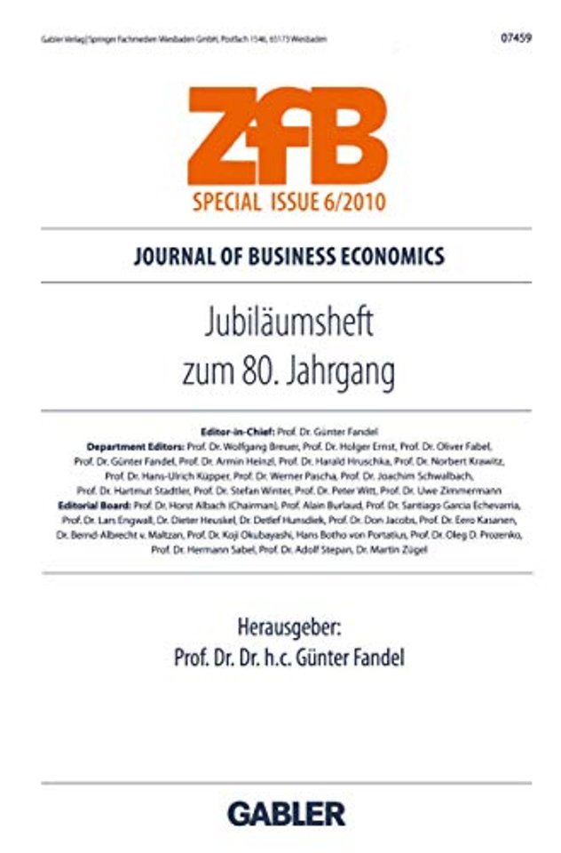 Jubiläumsheft zum 80. Jahrgang