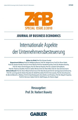 Internationale Aspekte der Unternehmensbesteuerung