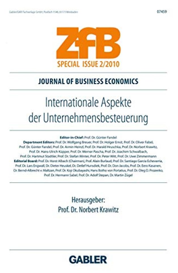 Internationale Aspekte der Unternehmensbesteuerung