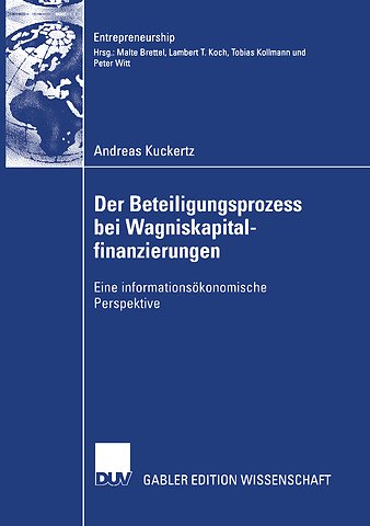 Der Beteiligungsprozess bei Wagniskapitalfinanzierungen