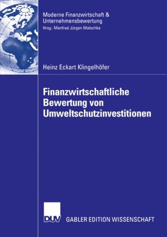 Finanzwirtschaftliche Bewertung von Umweltschutzinvestitionen