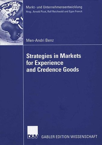 Strategies in Markets for Experience and Credence Goods