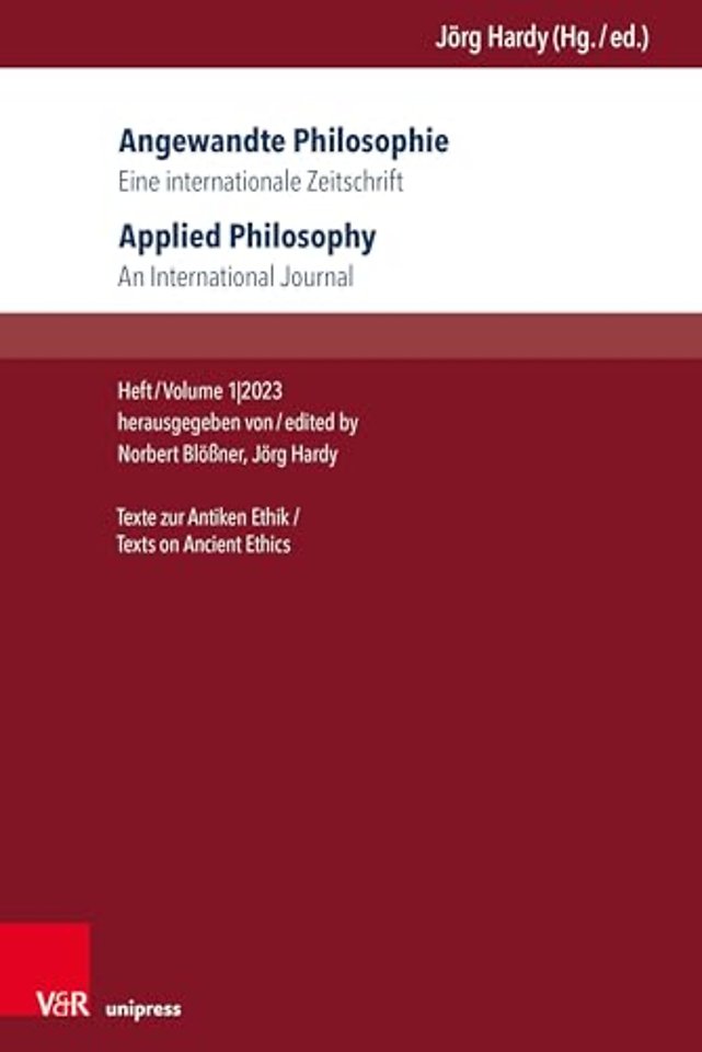 Angewandte Philosophie. Eine internationale Zeitschrift / Applied Philosophy. An International Journal