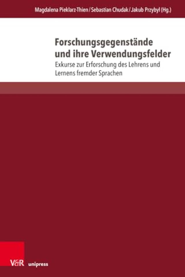 Forschungsgegenstande und ihre Verwendungsfelder