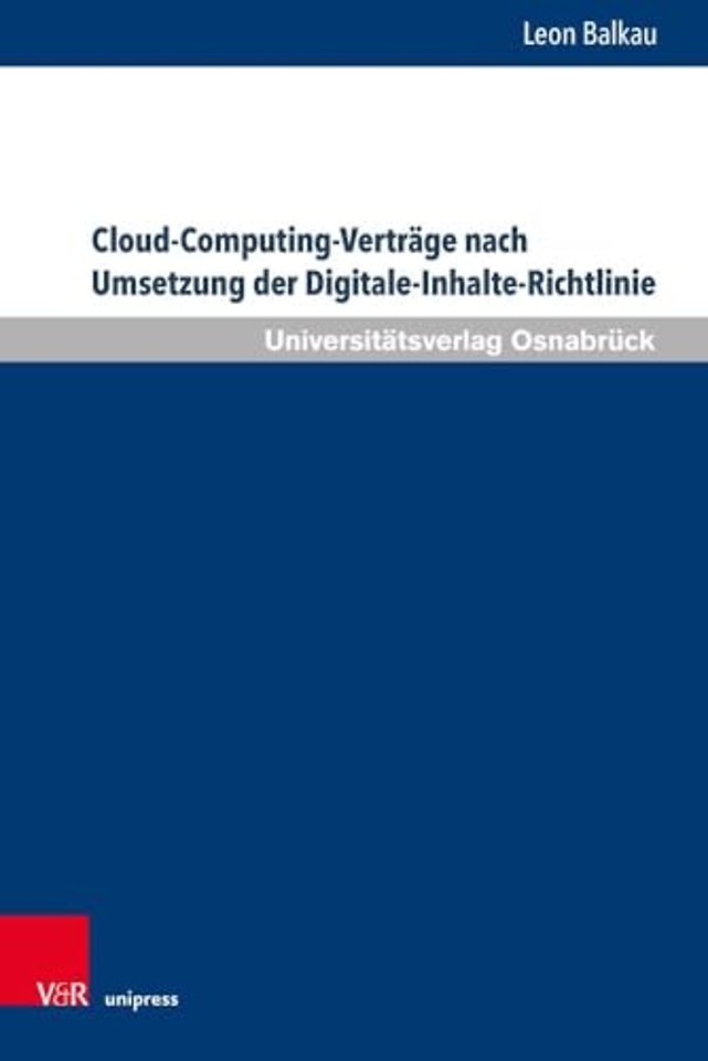 Cloud-computing-vertrage Nach Umsetzung Der Digitale-inhalte-richtlinie