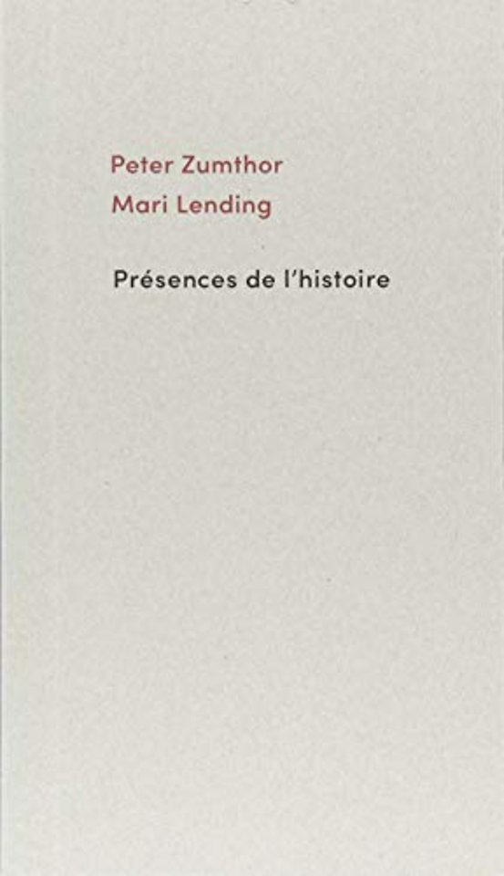 Presences de l'histoire