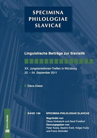 Linguistische Beitrage Zur Slavistik. XX. Jungslavistinnen-Treffen Wurzburg, 22.-24. September 2011