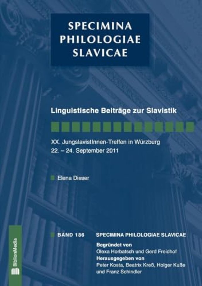 Linguistische Beitrage Zur Slavistik. XX. Jungslavistinnen-Treffen Wurzburg, 22.-24. September 2011