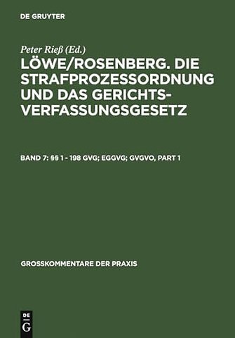 §§ 1 – 198 Gvg; Eggvg; Gvgvo