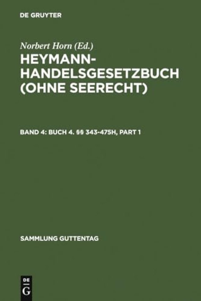 Buch 4. §§ 343–475h