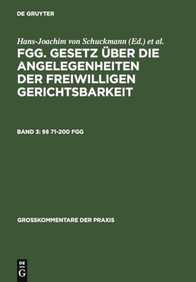 §§ 71–200 Fgg