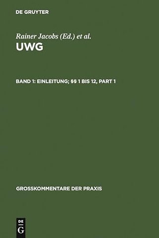 Einleitung; §§ 1 bis 12