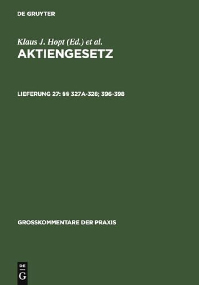 §§ 327a–328; 396–398