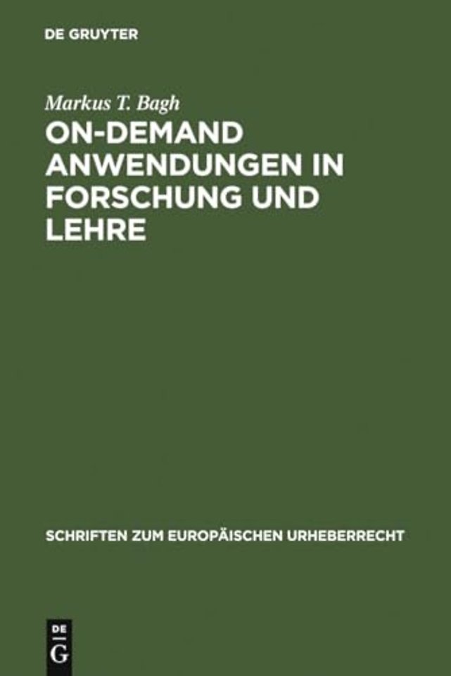 On–demand Anwendungen in Forschung und Lehre – Die öffentliche Zugänglichmachung für Unterricht und Forschung im Rechtsvergleich zwischen Schweden und