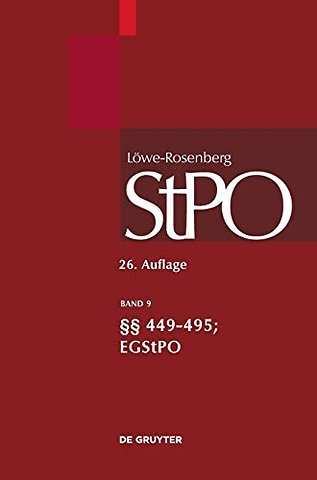 §§ 449–495; EGStPO