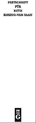 Festschrift für Ruth Rissing–van Saan zum 65. Geburtstag am 25. Januar 2011