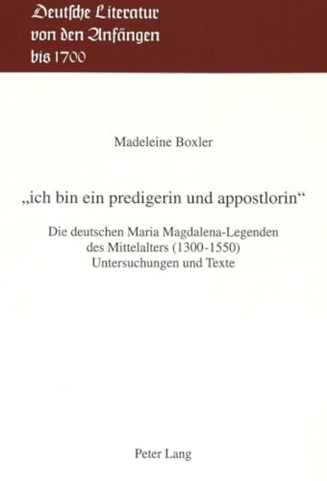 «ich bin ein predigerin und appostlorin»