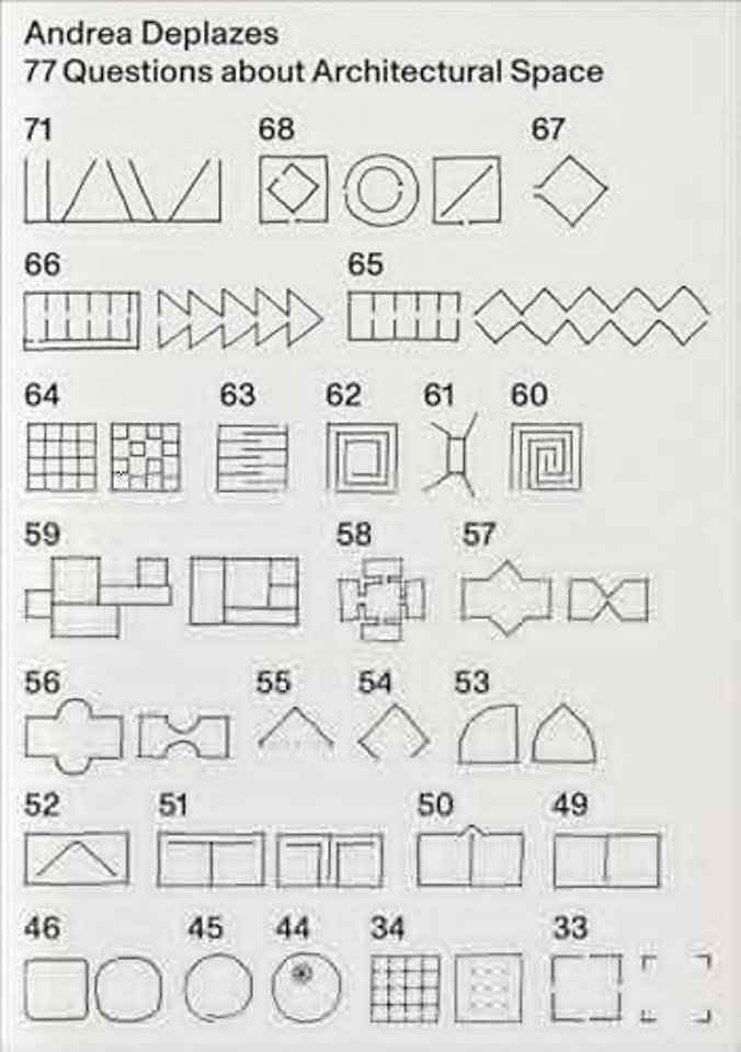 77 Questions about Architectural Space