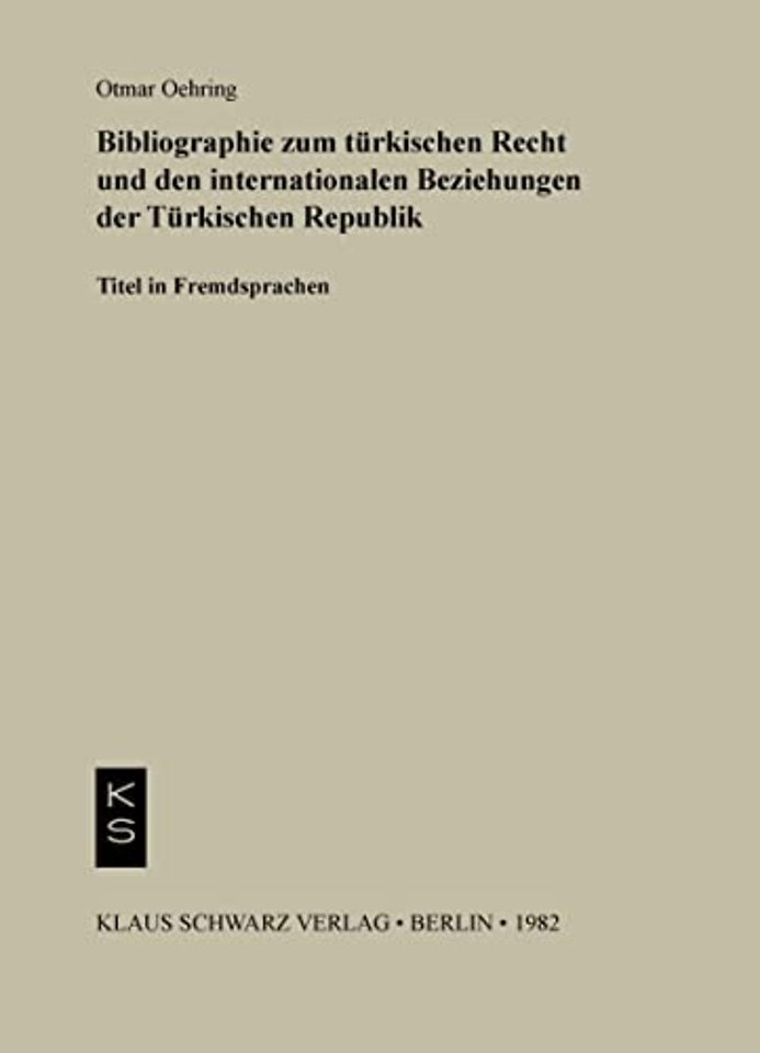 Bibliographie zum Recht und den internationalen – Titel in Fremdsprachen