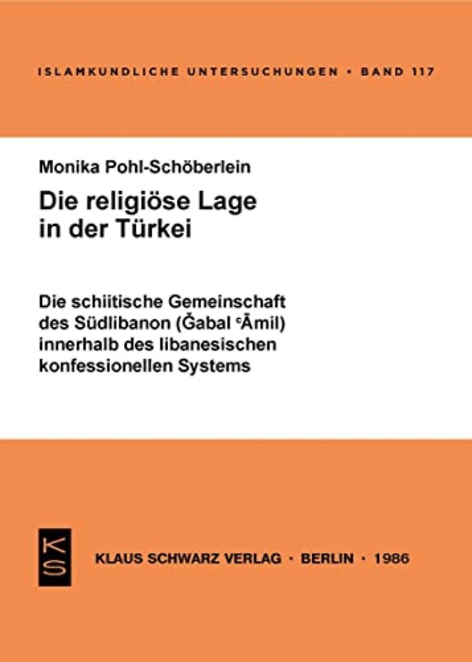 Die schiitische Gemeinschaft des Südlibanon (Gabal `Amil) innerhalb des libanesischen konfessionellen Systems