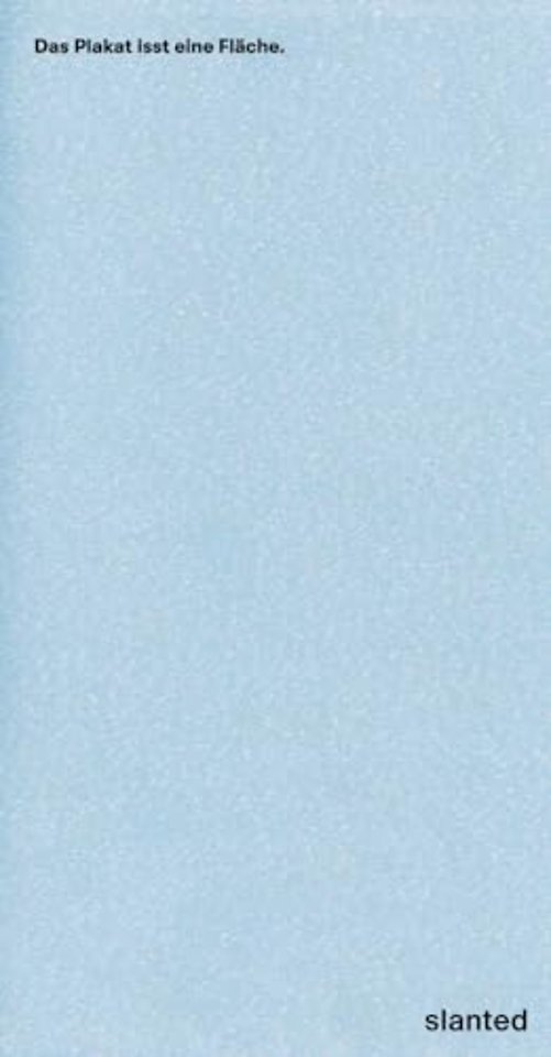 Das Plakat isst eine Flache