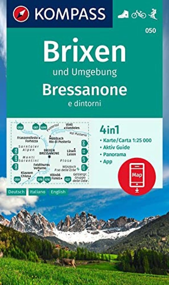 Brixen / Bressanone & surrounds D/I/E + Aktiv Guide