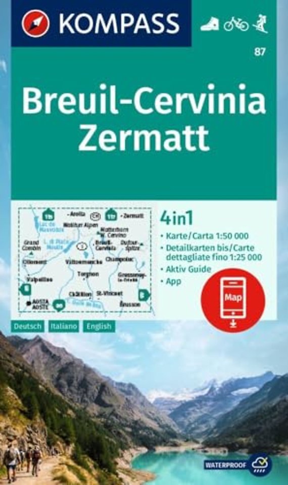 Breuil-Cervinia, Zermatt 1:50,000