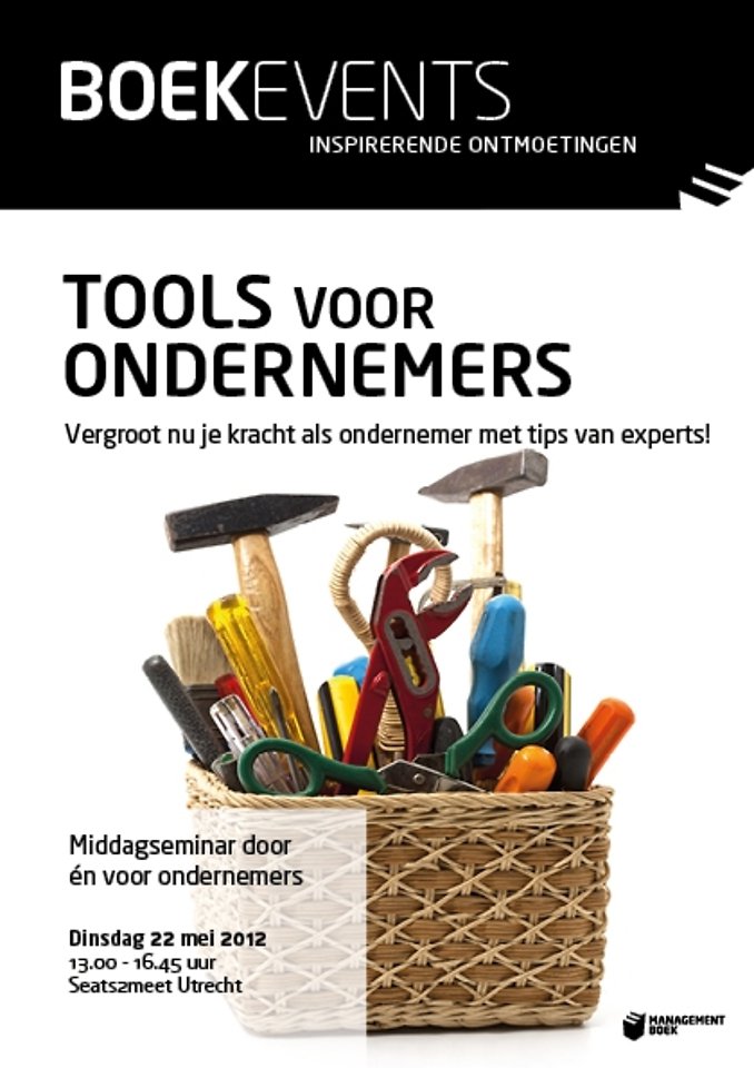 Boekevent - Tools voor ondernemers - dinsdag 22 mei 2012