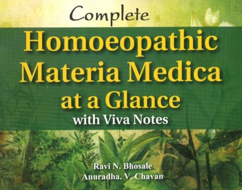 Complete Homoeopathic Materia Medica at a Glance