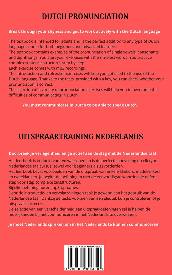 Dutch pronunciation. Uitspraaktraining Nederlands.