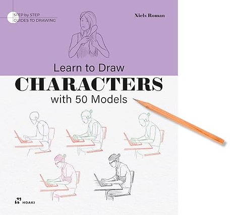 Learn To Draw Characters With 50 Models – Step by Step Guide to Drawing