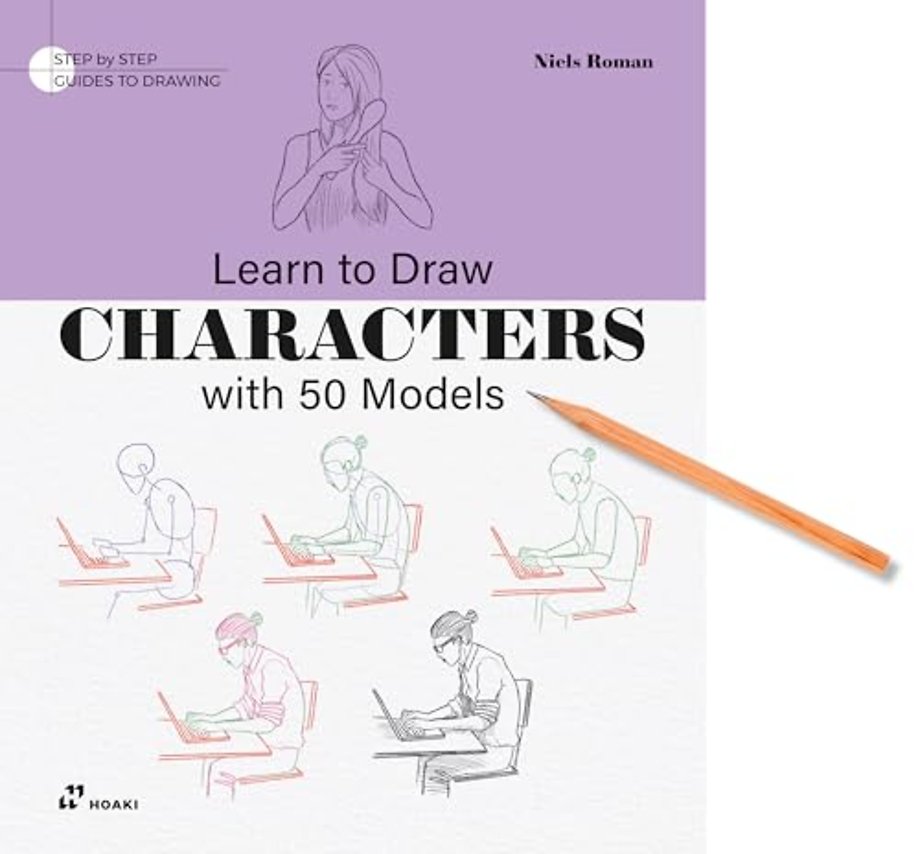 Learn To Draw Characters With 50 Models – Step by Step Guide to Drawing