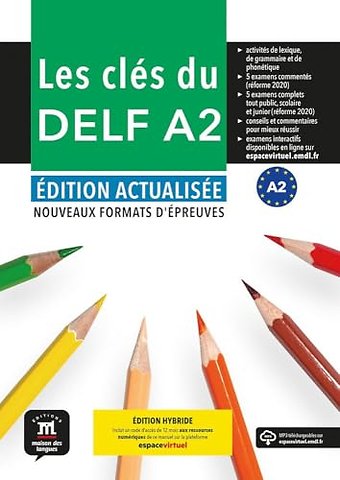 Les Clés du DELF A2 Éd. Actualisée Éd. Hybride Livre