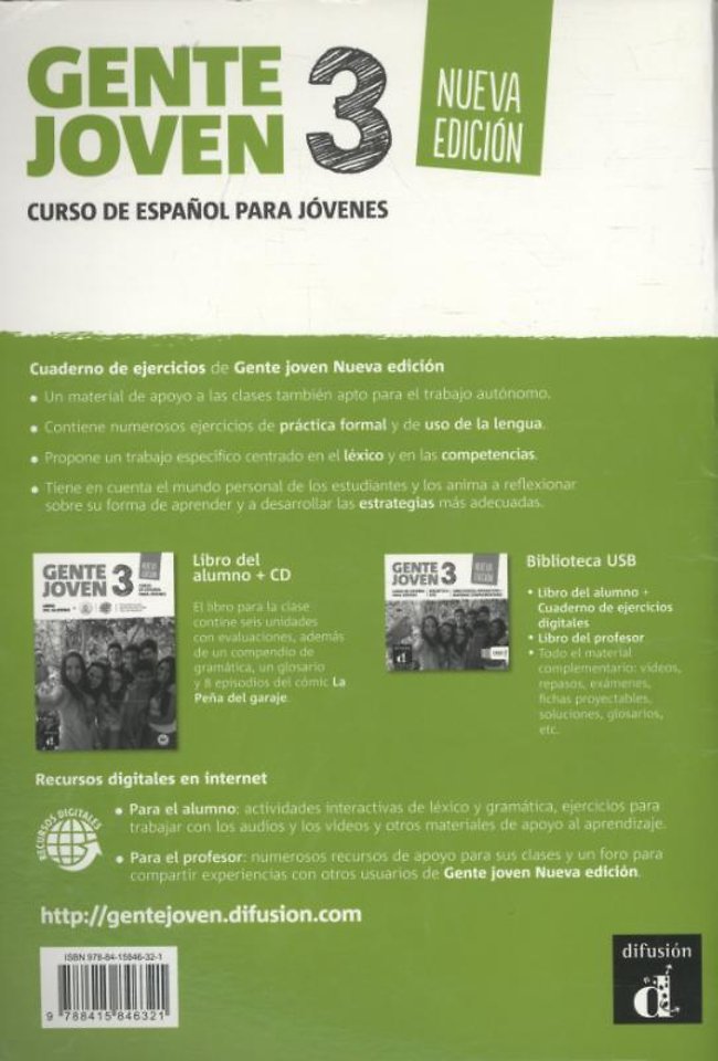 Gente joven 3 - Cuaderno de ejercicios A2+ Cuaderno de ejercicios