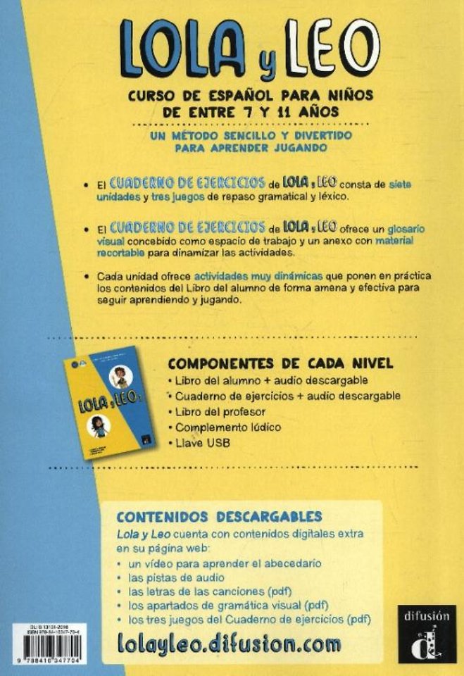 Lola y Leo 1 - Cuaderno de ejercicios A1.1 Cuaderno de ejercicios